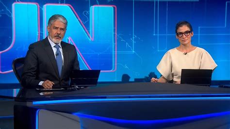 HD Jornal Nacional apresentação de Renata Vasconcelos e William