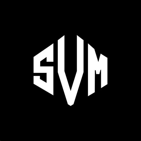 Svm Letter Logo Design With Polygon Shape Svm Polygon And Cube Shape