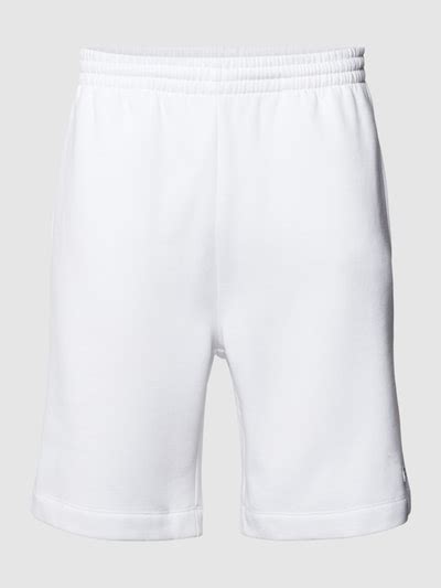 Lacoste Regular Fit Shorts Mit Elastischem Bund Weiss Online Kaufen