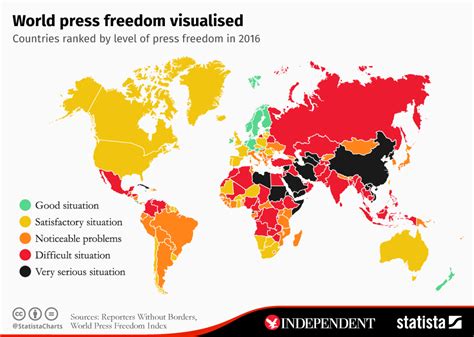 World Press Freedom Day Map Shows The Countries With The Least Press