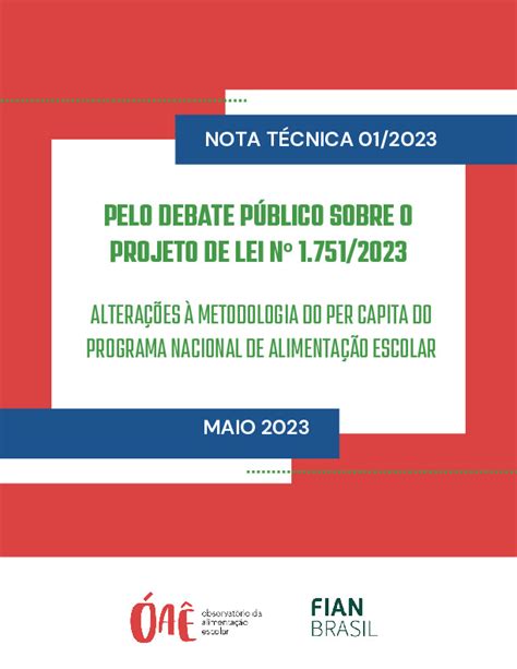 Nota T Cnica Pelo Debate P Blico Sobre O Projeto De Lei N