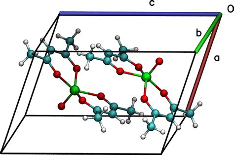 Primitive Cell Of Vo Acac Belonging To The Triclinic P Space