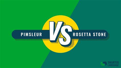 Pimsleur Vs. Rosetta Stone - SmarterLanguage