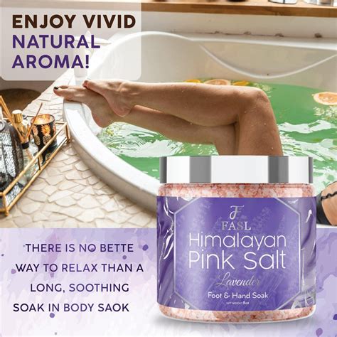 Fasl Pink Salt Foot Soak With Lavender Oil Best Himalayan Bath Salt