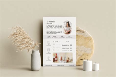 Influencer Media Kit Template Graphic By Anjali Anjali Creative Fabrica