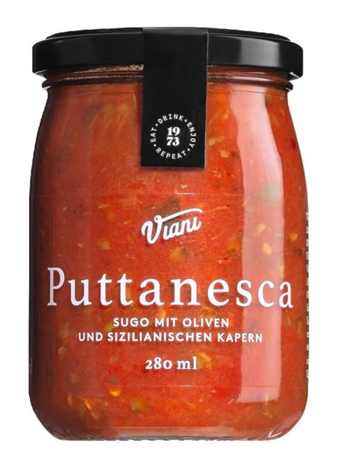 PUTTANESCA Sugo Con Olive E Capperi Salsa Di Pomodoro Con Olive E