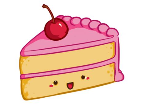 How to Draw a Slice of Cake (Kawaii Style) - FeltMagnet