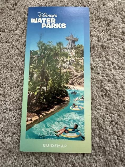 NEW 2024 WALT Disney Water Parks Map Guide World WDW £1.91 - PicClick UK