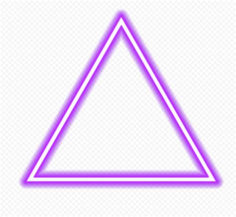 Hd Purple Glowing Triangle Neon Png Citypng The Best Porn Website