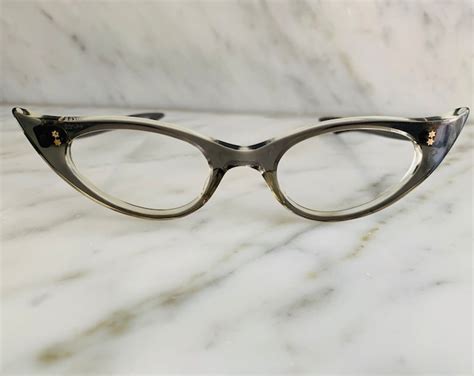 Womens Vintage Cat Eye Eyeglasses Etsy