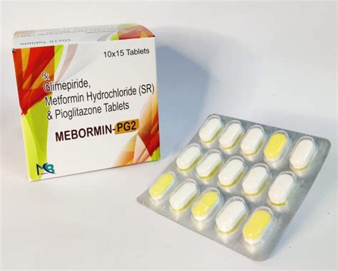 Glimepiride Metformin Hydrochloride Sr Pioglitazone Tablet Pg