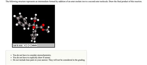 Solved The Following Structure Represents An Intermediate Chegg