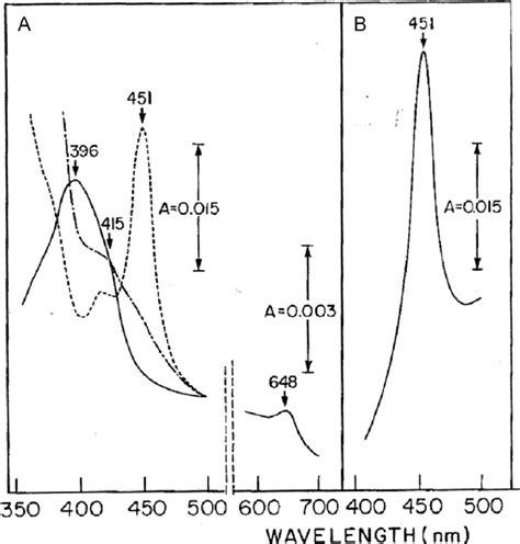 Spectral Characteristics Of Cytochrome P450 A Absolute Spectra Of