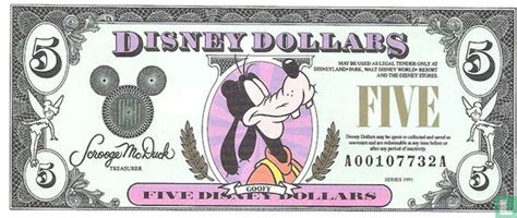 Disney dollars (1991) - Curiosa - LastDodo