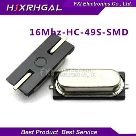 20 pièces smd hc 49s 16 000mhz 16MHz HC49S 16M 20ppm 20pF résonateur à