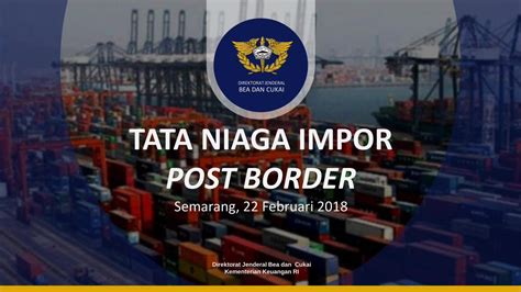 Pdf Direktorat Jenderal Bea Dan Cukai Tata Niaga Bctemas Beacukai Go