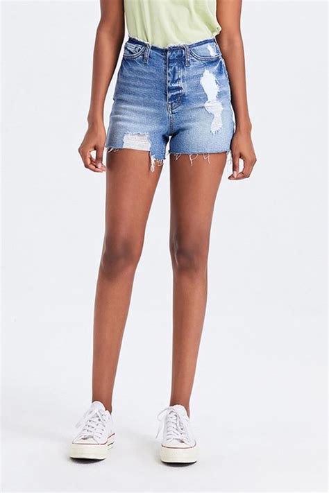 Bayeas High Rise Bandless Denim Shorts