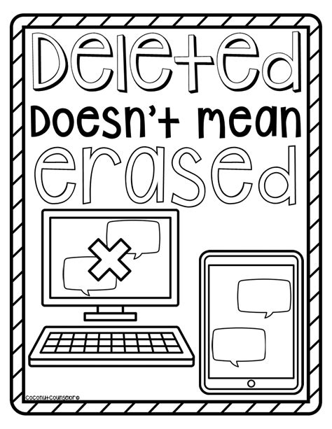 Digital Citizenship Coloring Pages Classful