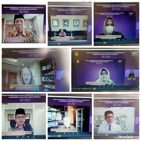 HAKIM PENGADILAN AGAMA TANJUNGKARANG KELAS IA MENGIKUTI WEBINAR PERAN