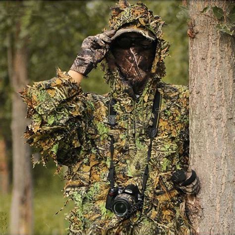 Trajes Ghillie de camuflaje táctico de francotirador ropa de exterior