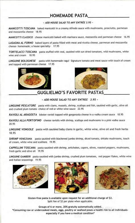 Menu Of Bella Luna Italian Bistro In Navarre Fl 32566