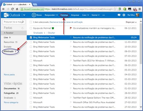 Como Apagar E Mail Outlook