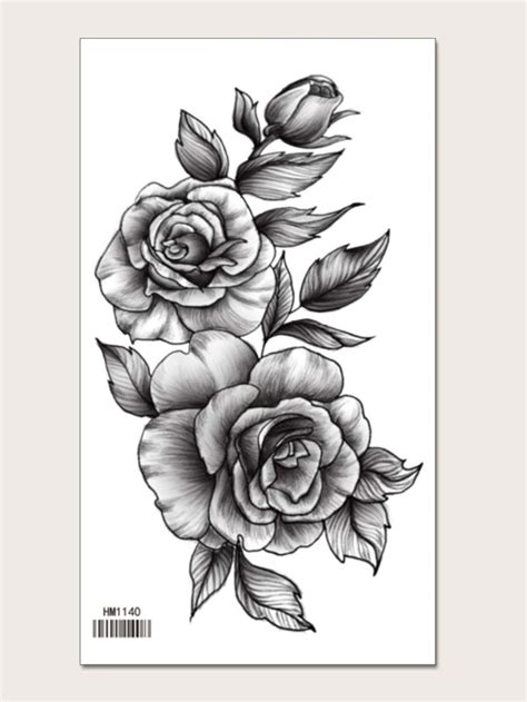 1sheet Flower Pattern Tattoo Sticker SHEIN UK