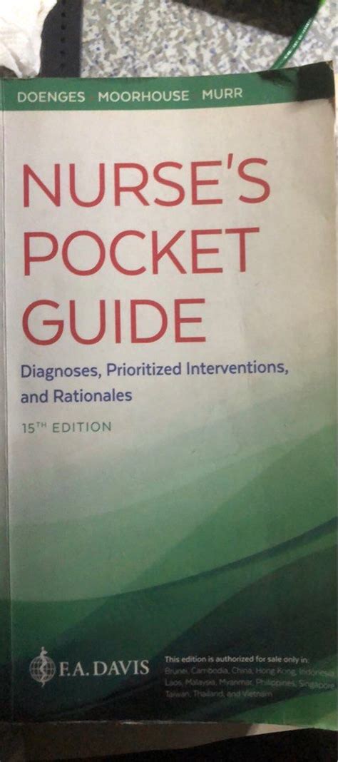 Nurses Pocket Guide Nanda Th Edition Hobbies Toys Books