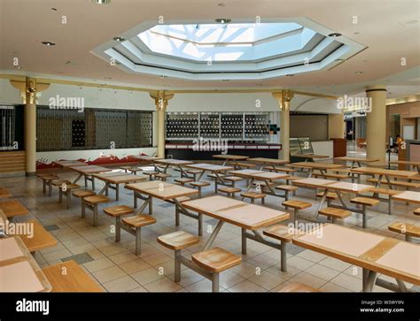 An Empty Food Court at the former Niagara Square Mall, Niagara Falls ...