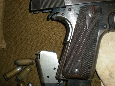 Colt Ww1 1911 Pistol All Original Dated 1917 Serial And Complete Rig With 1918 Ammo 45 Acp For