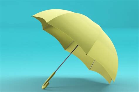 Premium Photo 3d Rendering Umbrella Front And Top View Realistic Mockup Of Blank Parasol With