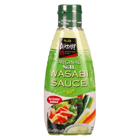 S And B Wasabi Sauce 53 Ounce 6 Per Case Grocery