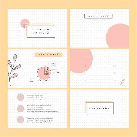 minimalist presentation template design with dot background 25456535 ...