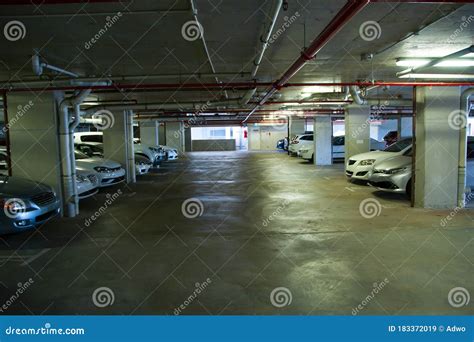 Building Interior Parking stock image. Image of road - 183372019