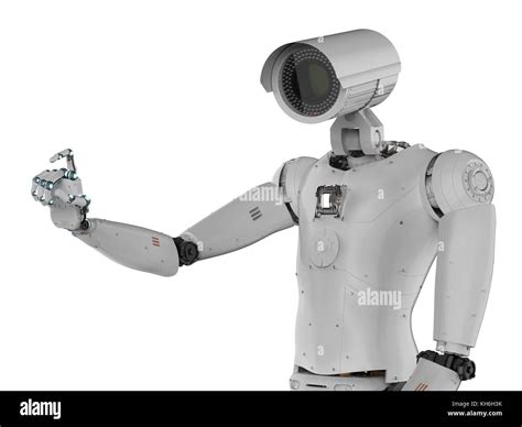 3d rendering robot security camera or cyborg cctv camera Stock Photo ...