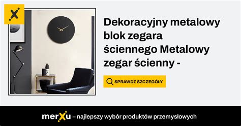 Dekoracyjny Metalowy Blok Zegara Ciennego Metalowy Zegar Cienny