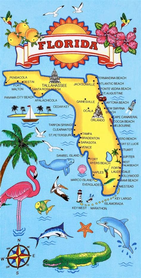 map  florida  major cities