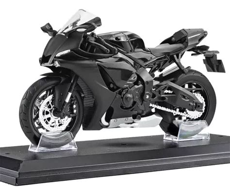 Yamaha Yzf R1 Miniatura Metal Moto Con Luces Y Sonido 1 12 Meses Sin