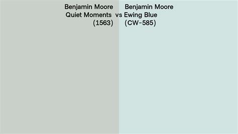 Benjamin Moore Quiet Moments Vs Ewing Blue Side By Side Comparison