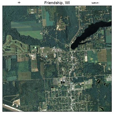 Aerial Photography Map of Friendship, WI Wisconsin