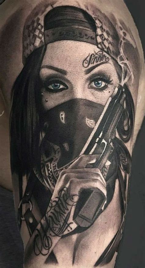 Pin By Andrea On Tatoo Gangsta Tattoos Girl Face Tattoo Gangster Tattoos