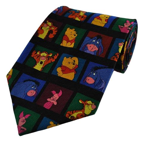 Winnie The Pooh Characters Silk Novelty Tie From Ties Planet Uk