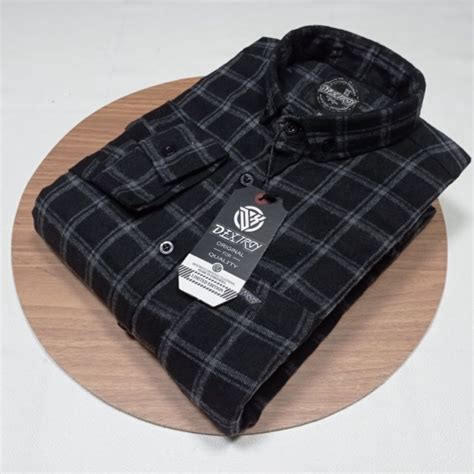 Hitam Kemeja Flannel Men Flannel Shirt Flannel Shirt Men Long Sleeve