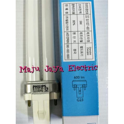 Jual Lm106860 Lampu Tusuk 2 Pin Philips Pls Pl S 2P 9 Watt 9 W Putih