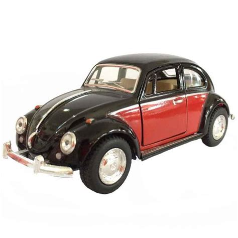 Miniatura Carrinho de ferro Volkswagen Fusca Clássico Abre as Portas