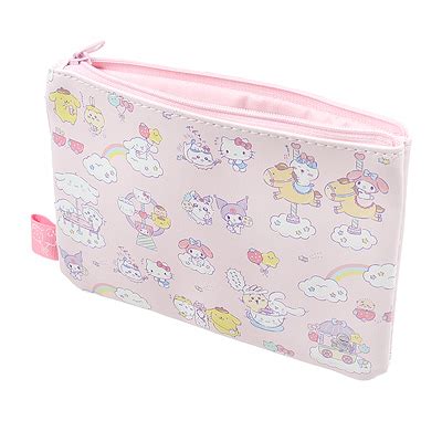 Buy Sanrio Chiikawa X Sanrio Characters Zipped Flat Pouch Pink At Artbox