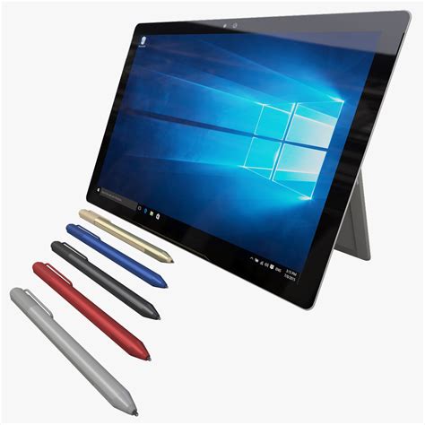 Microsoft Surface Pro 4 + Type Covers & Pen All Colors (Rigged) 3D ...