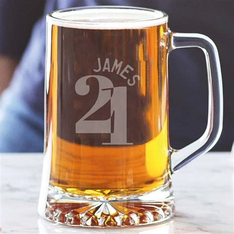 21st Birthday Personalised Glass Milestone Birthday T Etsy