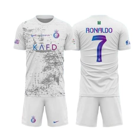 Al Nassr Childrens Kit Jersey Ronaldo Third 2023 2024