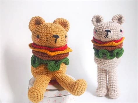 Its A Bird Its A Plane Its A Crochet Burger Bear Amigurumi